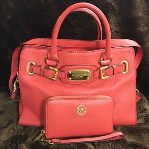 Michael Kors purse wristlet set